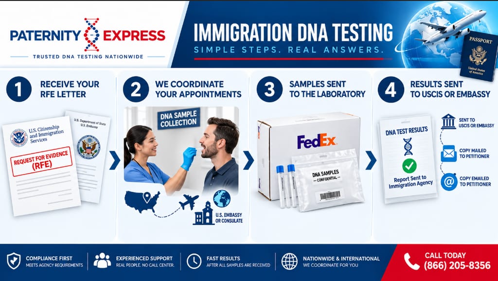 Immigration dna testing process